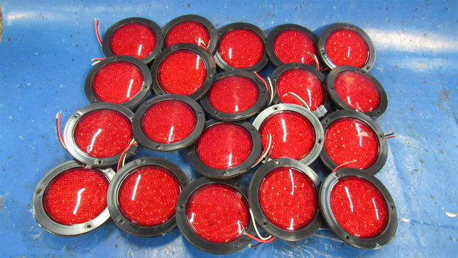 4" Round Red LED Lights (20)  Stop Tail Turn Marker Truck Trailer 20 pcs
