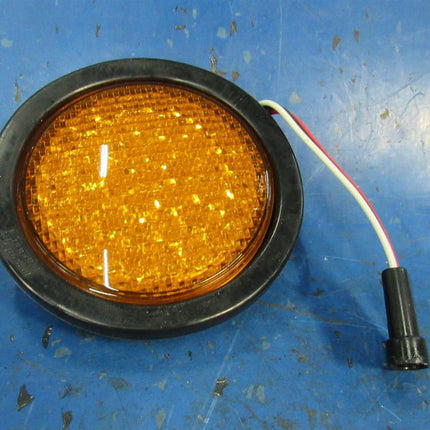 4" Round Amber LED Lights  Stop Tail Turn Marker Truck Trailer