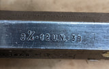 USED 3.25" 12 UN 3B Thread Plug Gauge GO P.D. 3.1959 Inspection Tooling