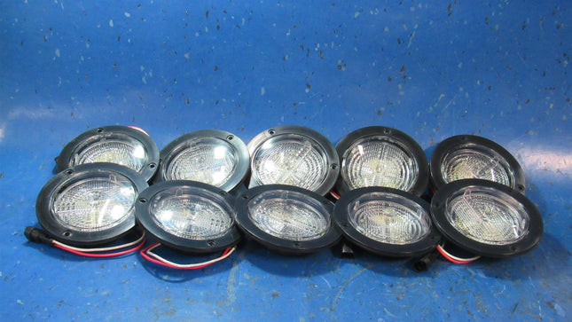 4" Round White LED Lights (10)  Marker Backup Reverse Tail Truck Trailer 10 pcs