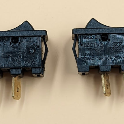 LOT of (10) Arcoelectric 8601VB Miniature Rocker Switch Momentary (ON) OFF SPST 16A 250V-AC