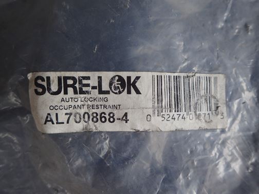 New Wheelchair Auto Locking Occupant Restraint Kit Sure-Lok AL700868-4 - getexcess