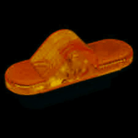 Roadpro RP-6164A 6.5" x 2.25" Oval Sealed Light Dome 3 Prong Amber Side - getexcess