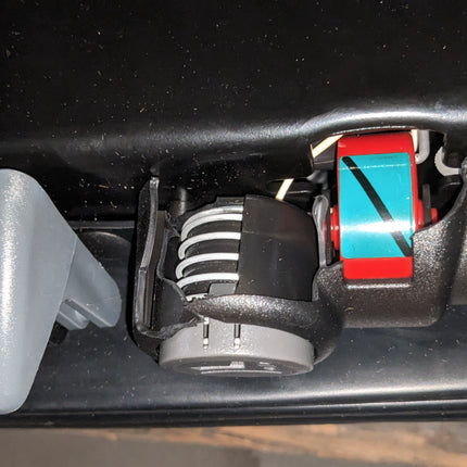 DAMAGED Air Seat KAB 85K6 800 Series Heavy Duty Off Road Agricultural Low Back Black Grey Cloth