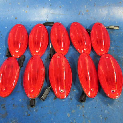 5" Oval Red LED Marker Lights (10)  Stop Tail Turn Truck Trailer 10 pcs