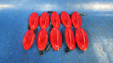 5" Oval Red LED Marker Lights (10)  Stop Tail Turn Truck Trailer 10 pcs