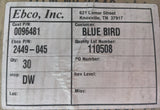 5/8” Three Piece Rubber Mount Isolator Ebco 2449-055 Lord CB-2203-3 Blue Bird 0096481