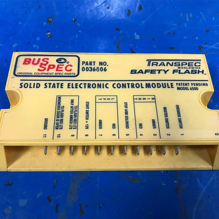 8 Way Lamp School Bus Flasher Safety Flash Transpec 6500 replaces Weldon 7000
