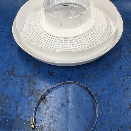 Donaldson H00-0606 Inlet Hood Plastic 6" WHITE H000606