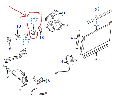 Genuine Ford Motorcraft A/C Air Conditioning Compressor Clutch Coil YB2999