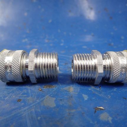 LOT OF (2) 1/2" Aluminum Straight Liquidtight Strain Relief Appleton CG-3150 - getexcess