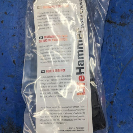 Original Life Hammer Escape Hammer (Orange) Shatters Tempered Car Glass Cuts Seat Belts