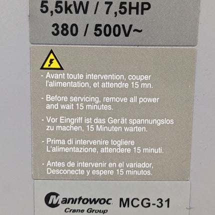 Telemecanique Adjustable Speed Drive Motor Controller Converter Inverter 5.5kW 7.5HP