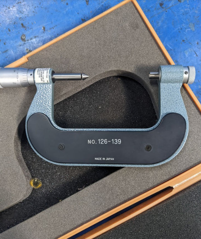USED Mitutoyo 126139 Screw Thread Micrometer Interchangeable Tips 2 to