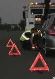3 Pack Emergency Warning Road Safety Triangle Flare Kit Reflector Roadside Sign