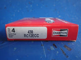 Box of 4 New Champion Premium Spark Plug RC12ECC # 438 - getexcess