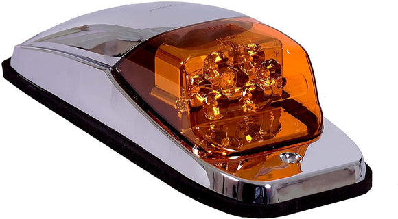Amber LED Chrome Upper Cab Marker Light Maxxima M27011Y