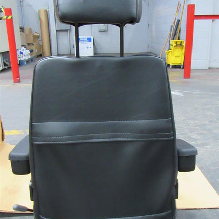 Air Seat KAB 151 Series Agricultural Construction Equipment Black Vinyl 12v Compressor