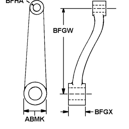 Remote Control Lever Cast Iron 3040-01-179-1347 Offset One Hole Link End 13211E8972