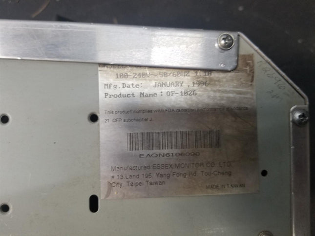 USED 100-240V 50/60 HZ 1.1A Essex Monitor - getexcess