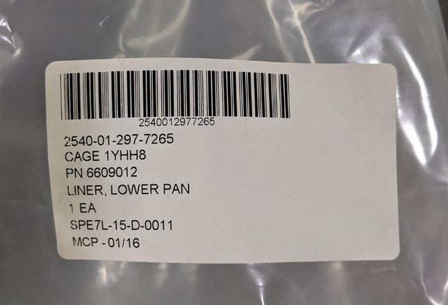 Lower Panel Liner 2540012977265 6609012 Forklift JLG 6000 lb