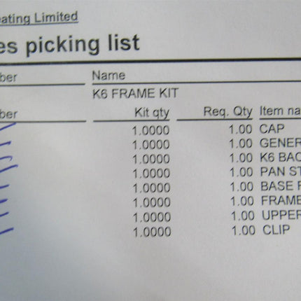 KAB Seat K6 Frame Kit