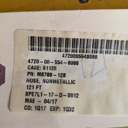 100' FEET Continental Contitech Hydraulic Oil Hose M8788-12 4720005548088