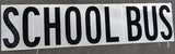Reflective School Bus Sticker Sign Letters 8” Tall Blue Bird White Conspicuity Tape 000104539