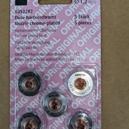5 PACK Laser Cutting Copper Machine Nozzle -1.2mm Trumpf 352282 0352282