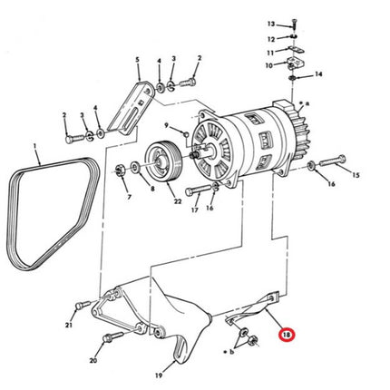 Generator Mounting Bracket HMMWV Hummer 60 100 AMP 12342075 5935091