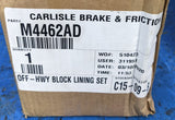 Carlisle Off Highway Brake Lining Set M4462AD MM NAB 10 GG B06920A B07020A