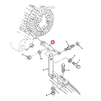 Generator Mounting Bracket HMMWV Hummer 60 100 AMP 12342075 5935091