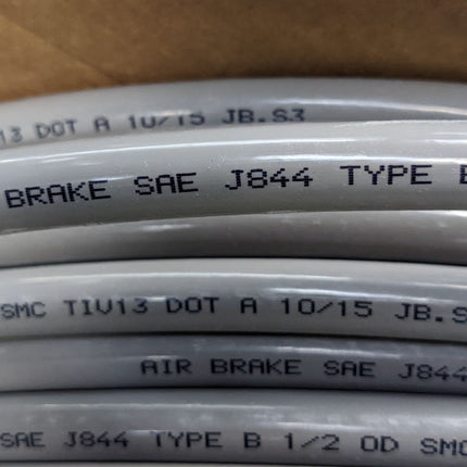 250' of 1/2” Nylon Air Brake Tubing Gray DOT SAE J844 Type B TIV13S-153