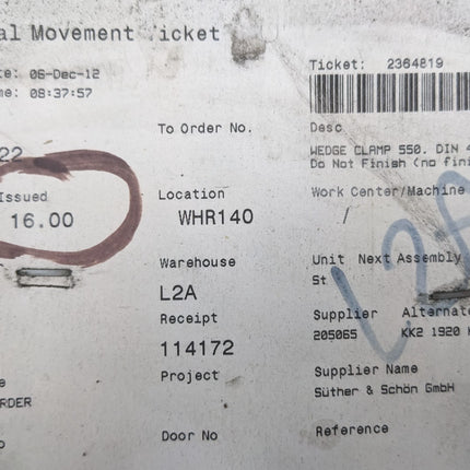 Wedge Socket 20MM Wire Rope G 550 17219 52390873 6541