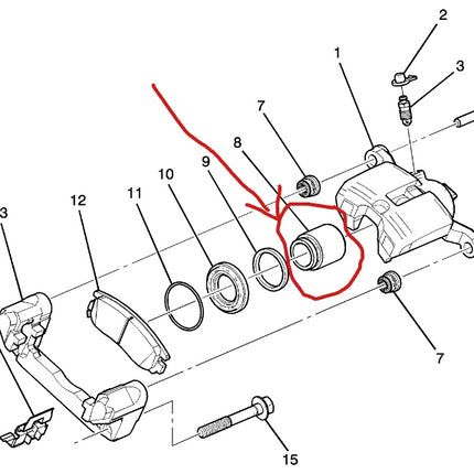 ACDelco 179-1277 GM 18029932 Rear Disc Brake Caliper Piston
