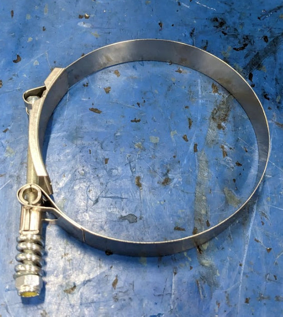 Breeze B9226-0450 T-Bolt Hose Clamp Band 301 SS Spring Loaded 4-1/2"- 4-13/16" Box of (10)