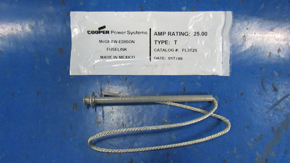 Cooper Power Systems FL3T25 Fuse Link T 25A Slow Speed 23