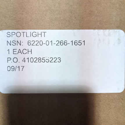 Spotlight Spot Focus Lamp Searchlight Assy 12341725 Humvee M998 6220012661651