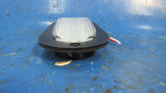 6" Oval White Clear LED Backup Reverse Flange 2 Wire Red White