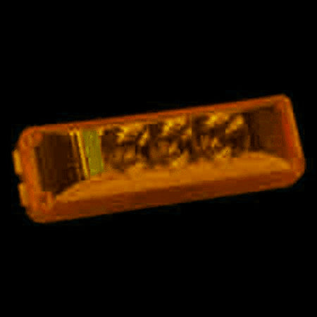 Diamond Lens Sealed Light Amber 3.75" x 1.25" LED - getexcess