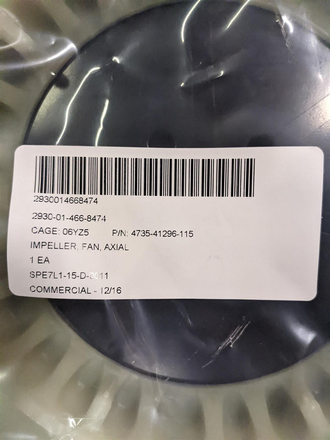 Axial Impeller Fan 2930014668474 18" 15kW Generator Tacan AN/TRN-26