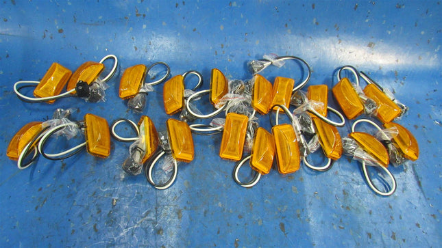 2.5" Rectangle Amber  LED Trailer Marker Lights Stop Tail Turn Rear Park 20 pcs