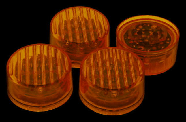 RoadPro RP-1277A4P LED 2" Sealed Clearance Round Lights Amber 4-pack