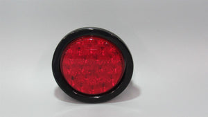 4" Round Red LED Lights  Stop Tail Turn Marker Truck Trailer