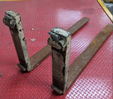 Forklift Forks PAIR 3,000 lbs Lift Truck Class 2 16" 42" long 4" wide USED