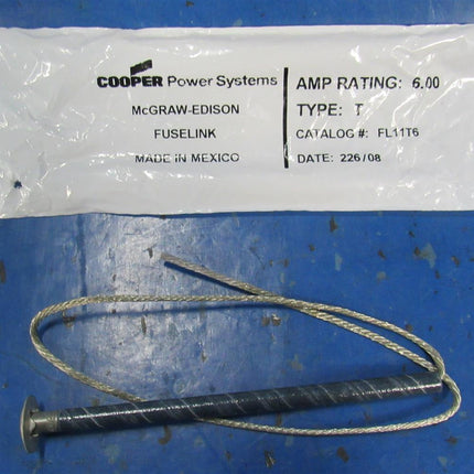 Cooper Power Systems FL11T6 Fuse Link T 6A Slow Speed 23" Fuselink Edison