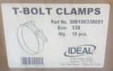 Ideal Tridon 3/4” T-Bolt Clamp 3.38" to 3.69″ Hose 300100338051