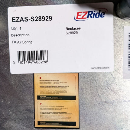 EZride Semi Truck Air Ride Spring Bag Heavy Duty Suspension fits Firestone W013589978