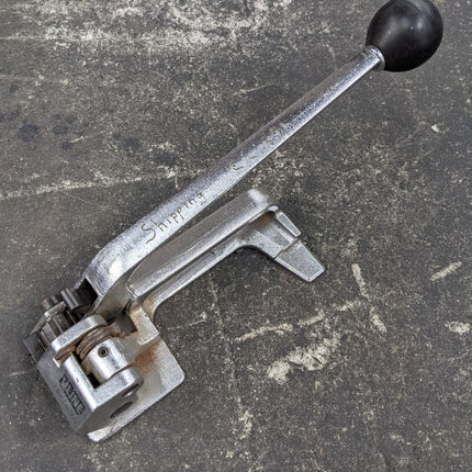 USED Strapping Cart Dispenser Signode Model DF-10-A + Cutter Crimper Sealer Strap Bander