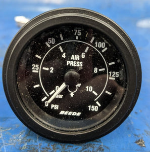 Beede Air Pressure Gauge 0-150 PSI 943416 2” Dash Dial